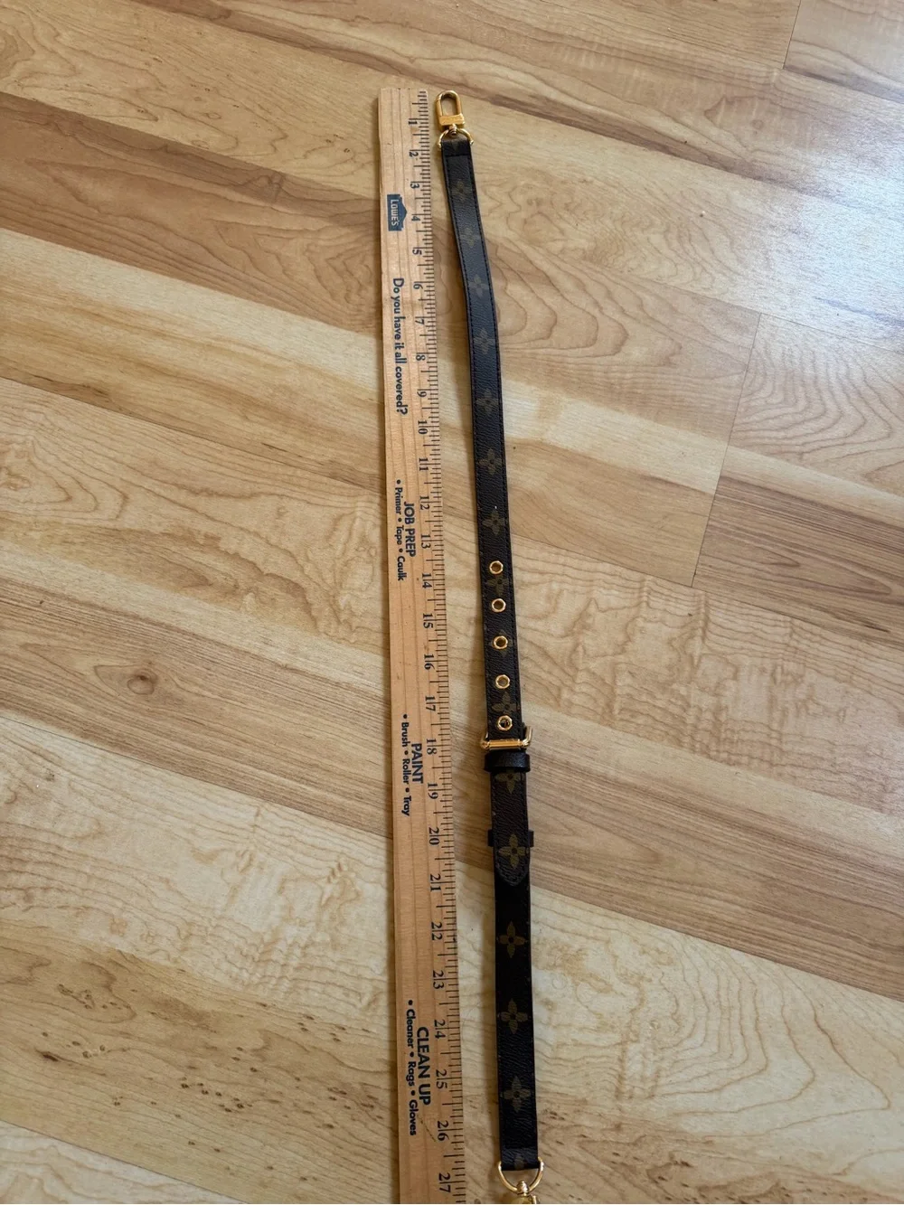 Louis Vuitton Brown Monogram Adjustable Shoulder Strap  Gold Hardware never used